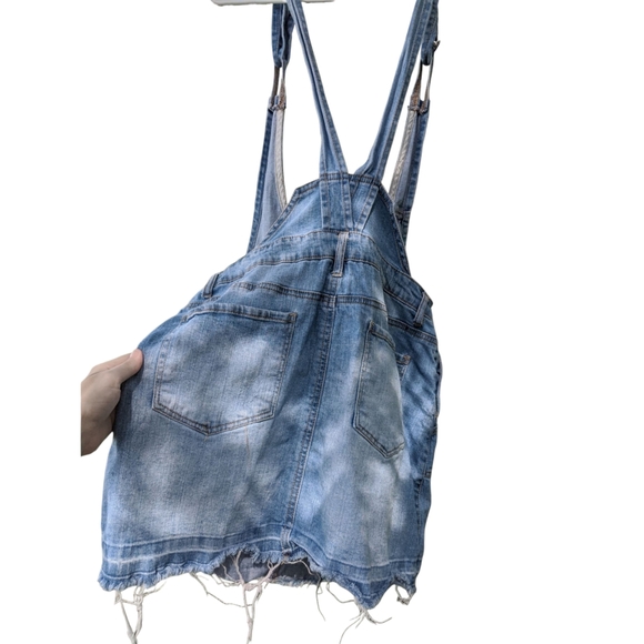 Hot Topic Denim Overall Mini Dress - Picture 3 of 7
